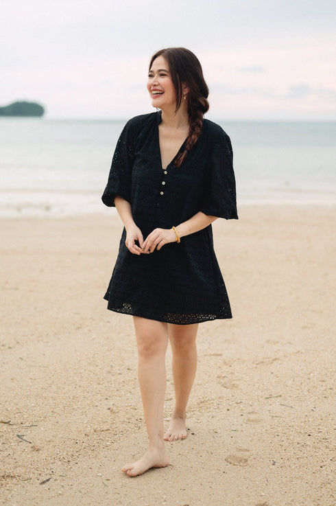 Bela Padilla x Get Spotted: Stella Eyelet Mini Dress